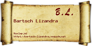 Bartsch Lizandra névjegykártya